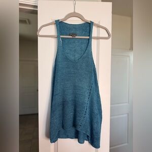 Vince Teal Knit Tank Top